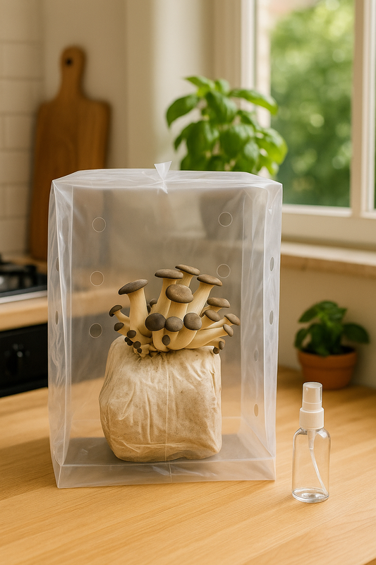 Black Pearl King Oyster Mushroom Grow Kit